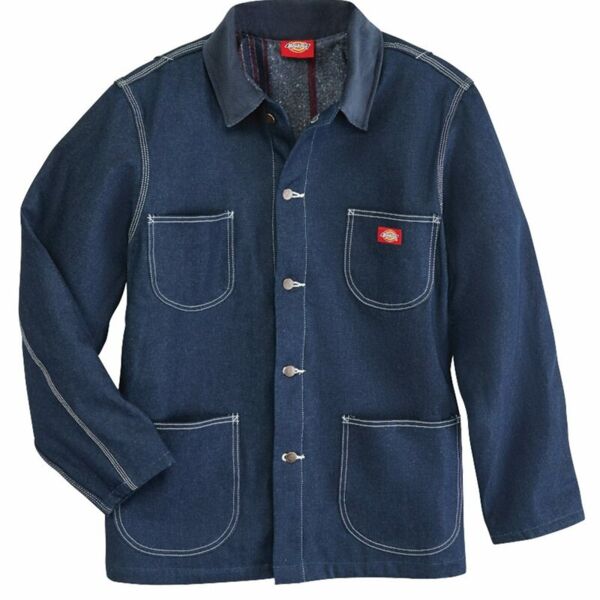 Men's Fleece Lined Chore Denim Jacket Thumbnail