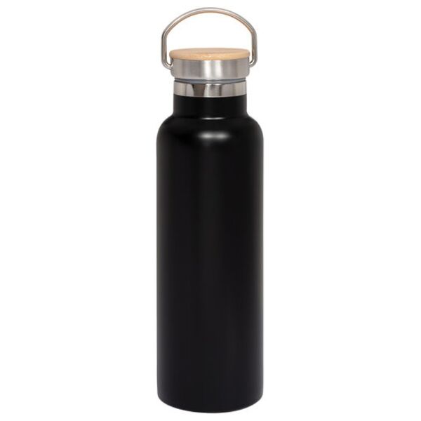 20oz Vacuum Insulated Water Bottle With Bamboo Lid Thumbnail