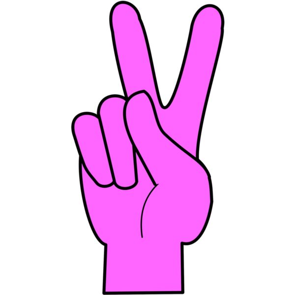 Peace  Rose Pink   Black  Thumbnail