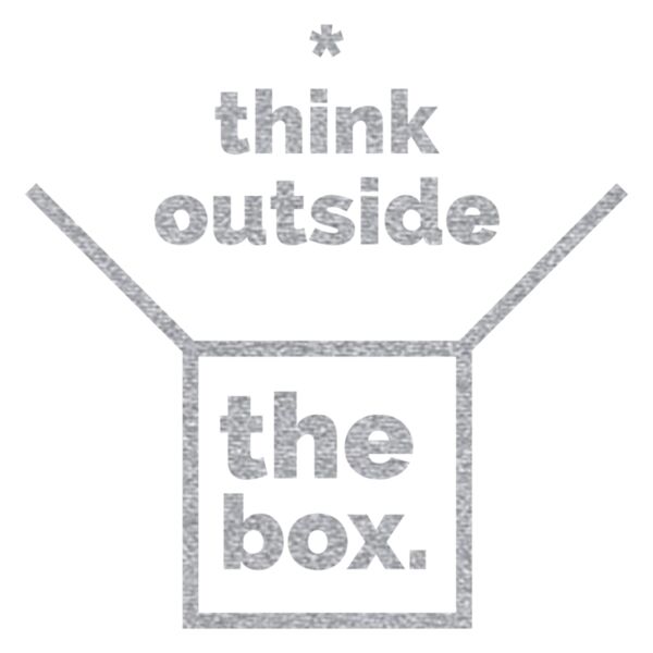 Think Outside the Box  Metallic Silver  Thumbnail