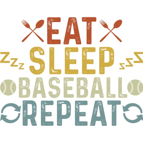 Eat Sleep Baseball Repeat Thumbnail